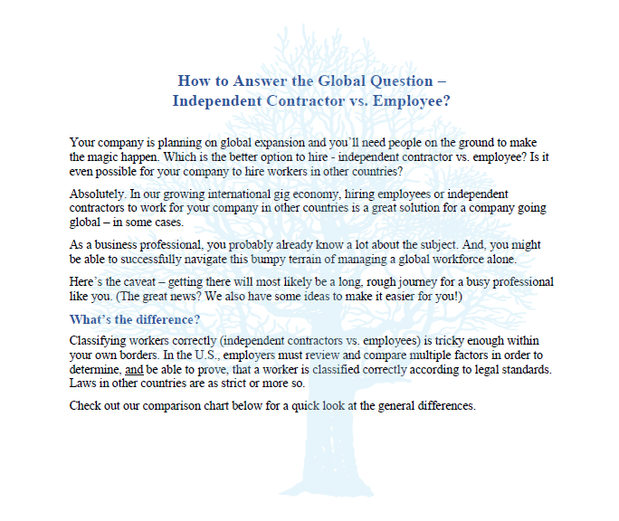 Writing 4 Business HR blog sample